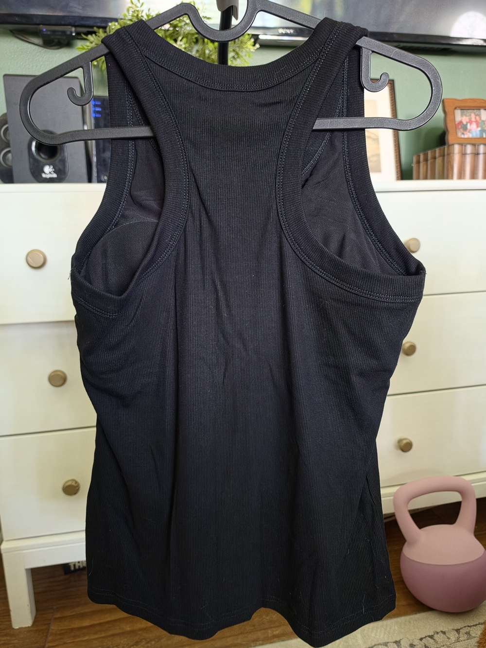 Black Ribbed Tank Top - Picture 2 of 3